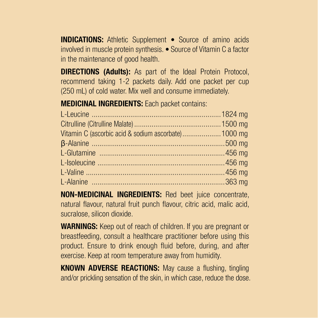 BCAA saveur punch - Suppléments d'acides aminées