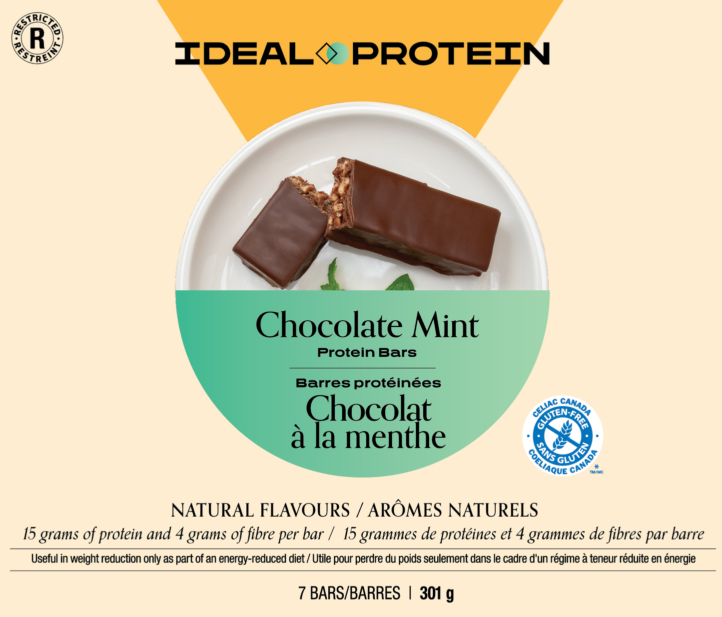 Barre chocolate à la menthe