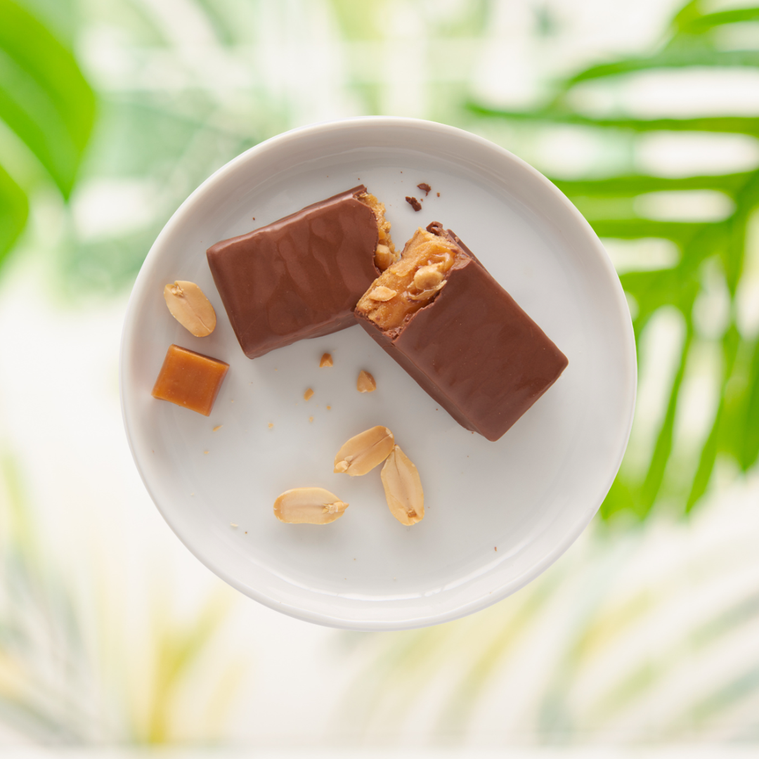 Barre à saveur de caramel et d'arachides