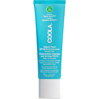COOLA classique Crème solaire pour le visage FPS 30, concombre