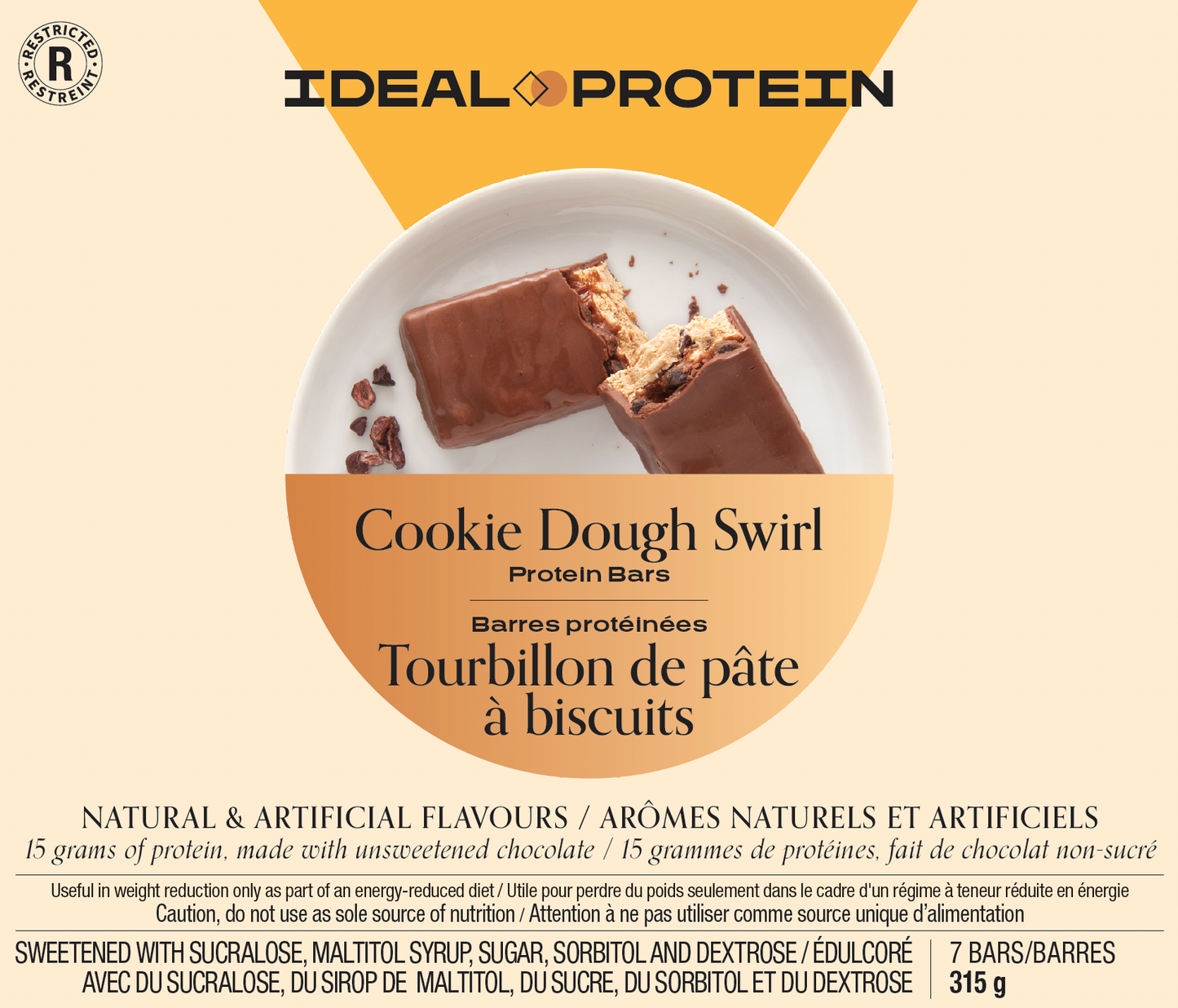 Barre tourbillon de pâte à biscuits
