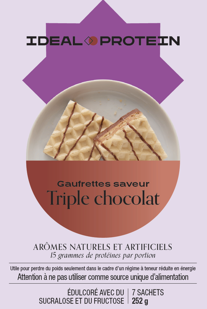Gaufrettes triple chocolat