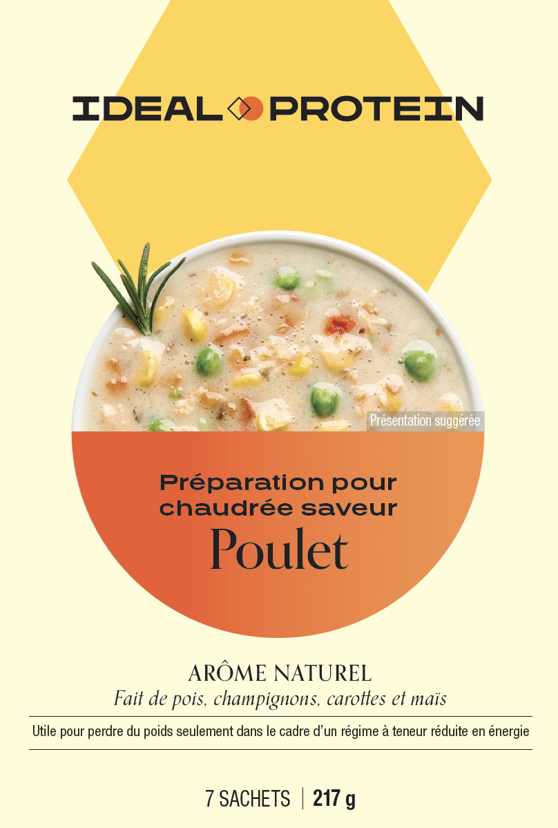 Préparation pour chaudrée saveur de poulet