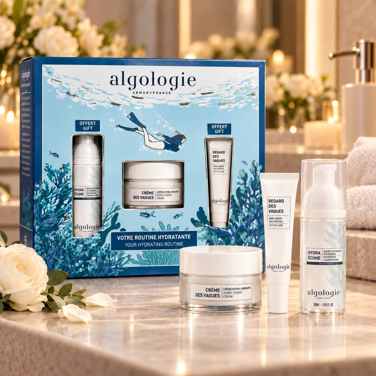 Coffret Les indispensables de l'hydratation – Algologie Vagues