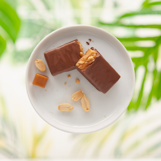 Barre à saveur de caramel et d'arachides