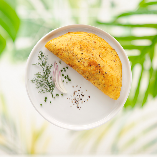 Omelette au fromage et fines herbes