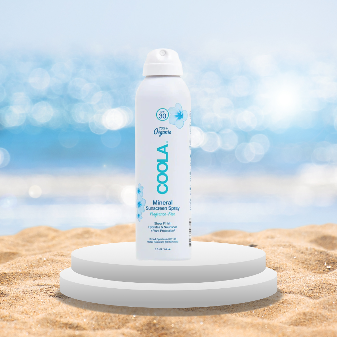 COOLA écran solaire minéral en vaporisateur pour le corps sans parfum FPS 30