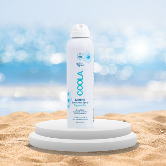 COOLA écran solaire minéral en vaporisateur pour le corps sans parfum FPS 30