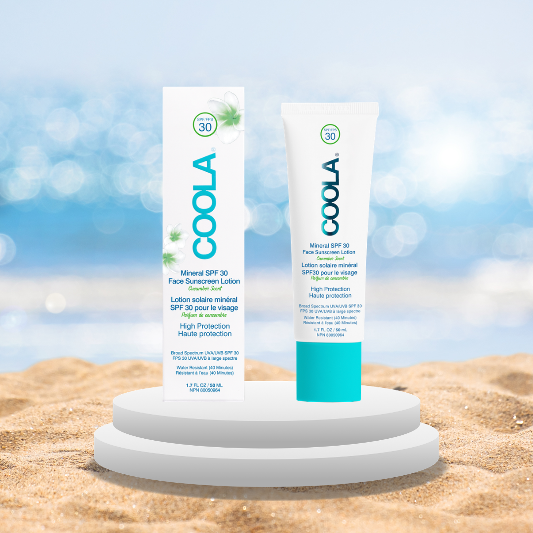 COOLA Écran solaire minéral pour le visage FPS 30, concombre