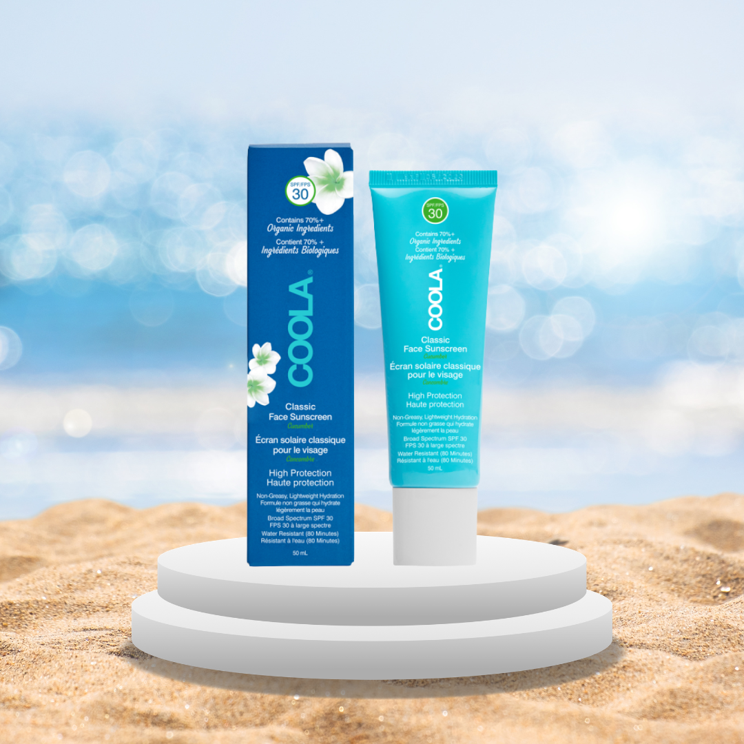 COOLA classique Crème solaire pour le visage FPS 30, concombre