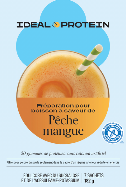 Préparation pour boisson à saveur de pêches et mangues