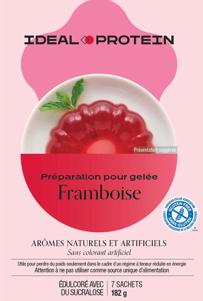 Préparation pour gelée aux framboises